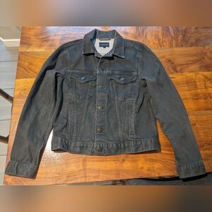 J Brand Black Label - Black Denim Jacket | Underground Charcoal | Size Medium
